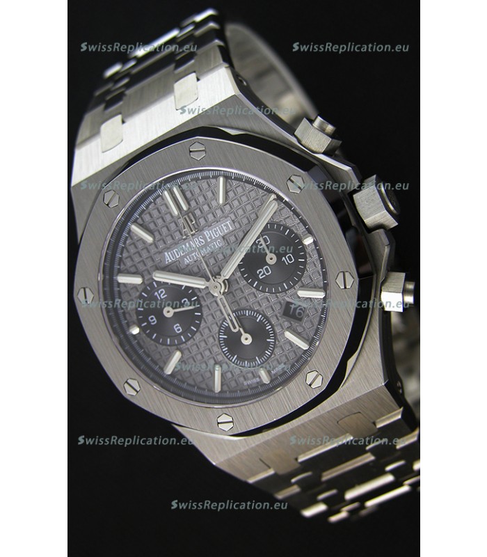 Audemars Piguet Royal Oak Chronograph Slate Grey Dial Steel Strap Swiss Replica Watch 