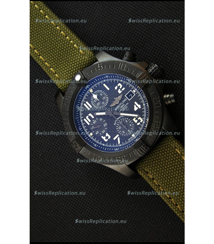 Breitling Avenger Titanium Case Swiss Replica Watch Carbon Dial 1:1 Mirror Replica Watch