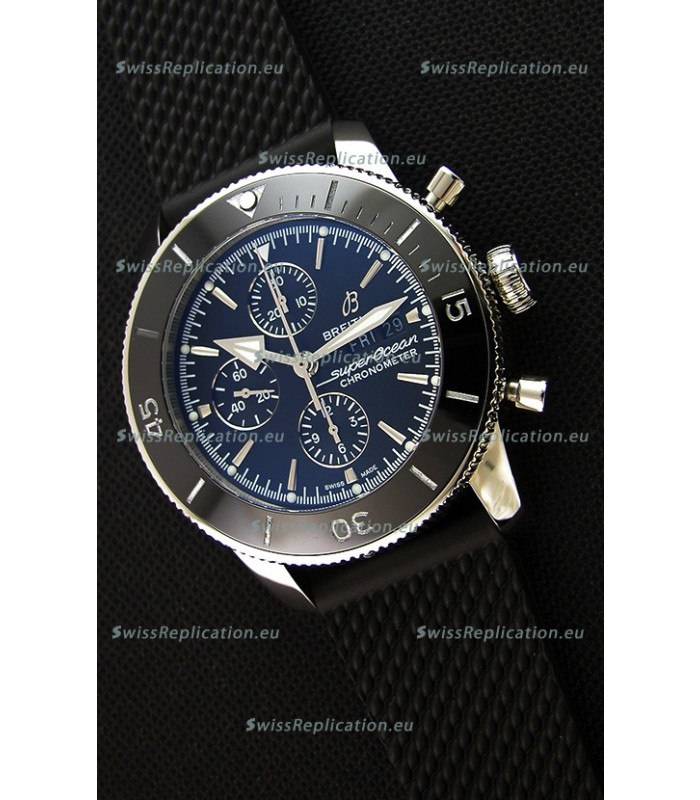 Breitling Superocean Heritage II Black Dial 46MM 1:1 Mirror Swiss Replica Watch 