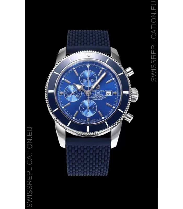 Breitling SuperOcean Heritage II 44MM Blue Dial Swiss Replica Watch 