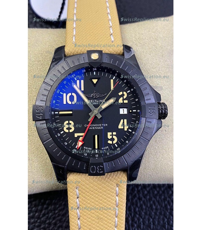 Breitling Avenger GMT 45V32395101B1X1 1:1 Mirror Swiss Replica Watch - Titanium Case