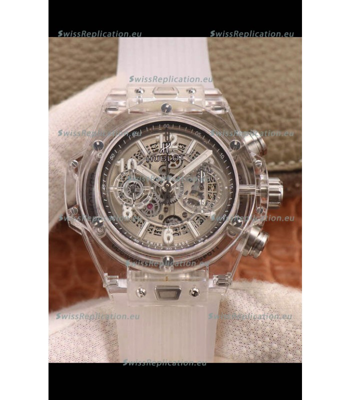 Hublot Big Bang Unico Clear Plexiglass Casing 1:1 Mirror Edition Swiss Replica Watch 