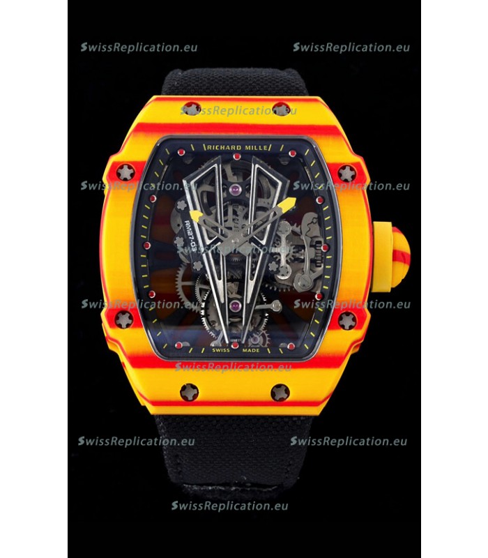 Richard Mille RM27-03 Rafael Nadal Genuine Tourbillon Movement 1:1 Mirror Replica Watch