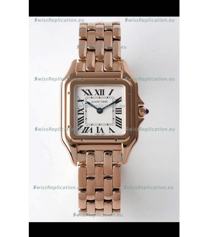 PANTHERE de Cartier Edition 27MM 1:1 Mirror Swiss Watch Rose Gold Casing