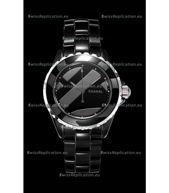 Chanel J12 Untitled Black Ceramic Casing Watch 1:1 Mirror Replica Watch - 38MM Automatic Movement