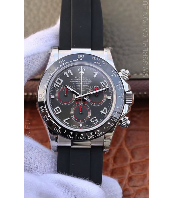 Rolex Cosmograph Daytona 116509 White Gold Original Cal.4130 Movement - 904L Steel Watch