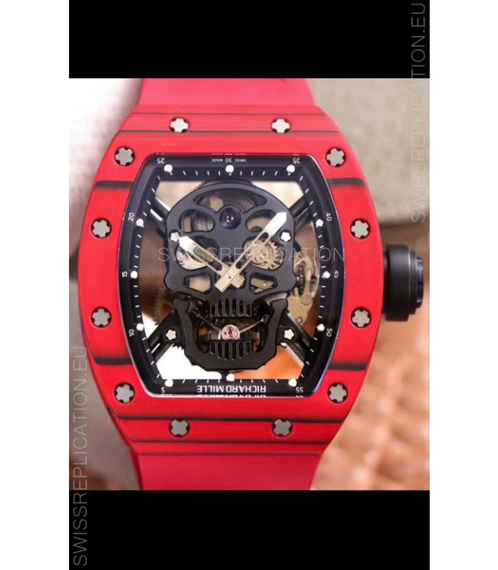 Richard Mille RM052-1 Tourbillon in RED Ceramic Casing - 1:1 Mirror Quality 