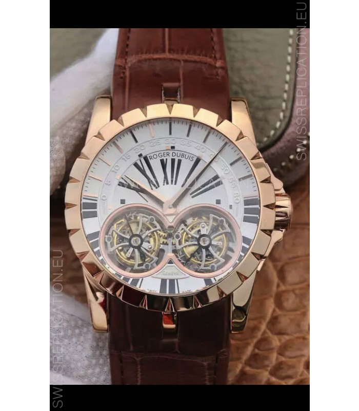 Replica Roger Dubuis Excalibur RDDBEX0249 1:1 Mirror Replica Watch in Rose Gold Casing