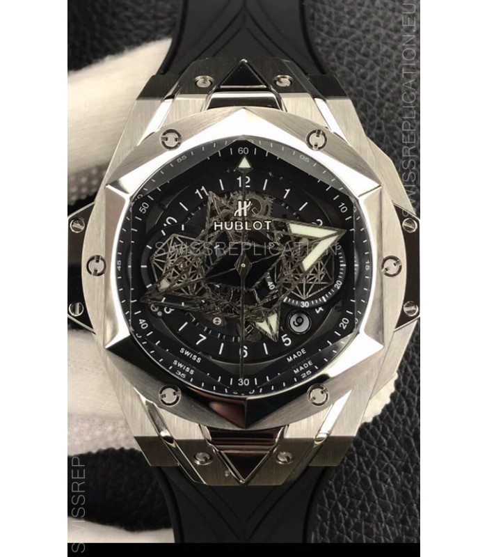 Hublot Big Bang Sang Bleu II 45MM 1:1 Mirror Replica Stainless Steel Watch