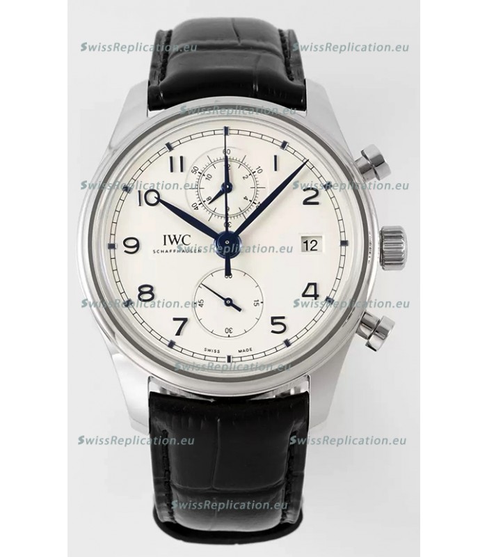 IWC Portugieser Chronograph Classic IW390302 White Dial Swiss Replica Watch
