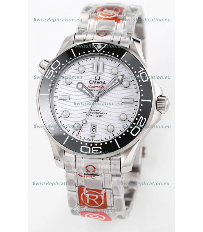 Omega Seamaster 300M Master Chronometer White Swiss 904L Steel 1:1 Mirror Replica Watch