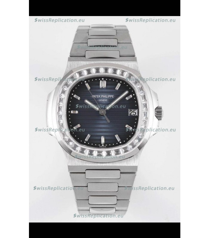 Patek Philippe Nautilus 5711/1A Blue Dial 1:1 Mirror Swiss Replica Watch in 904L Steel 
