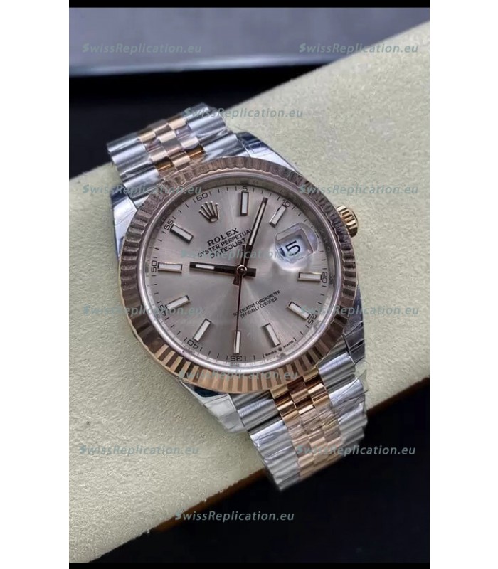 Rolex Datejust 126331 41MM ETA 3235 Swiss 1:1 Mirror Replica Watch in Rose Gold 904L Steel