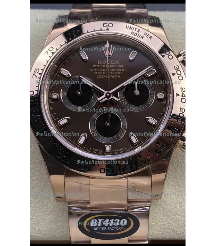Rolex Cosmograph Daytona M116505 Rose Gold Original Cal.4130 Movement - 904L Steel Watch