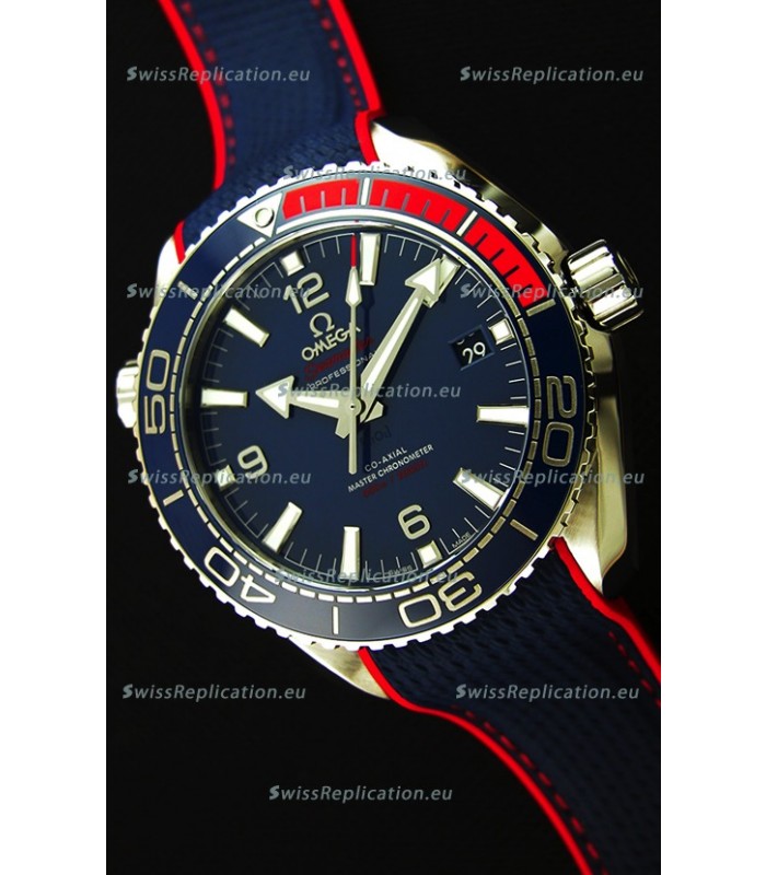 Omega Seamaster Planet Ocean Pyeong Chang 2018 Edition Swiss Replica Watch 1:1 Mirror Edition