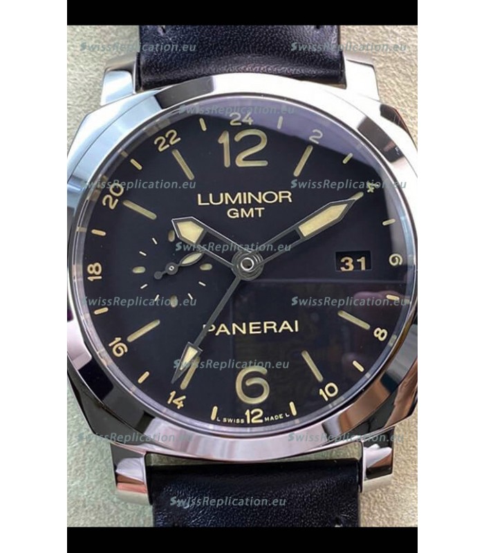 Panerai Luminor 1950 PAM00531 GMT Edition Black Dial - 1:1 Mirror Replica 