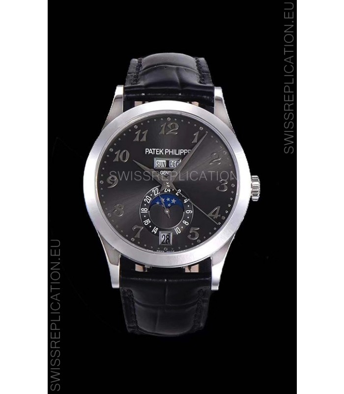 Patek Philippe Annual Calendar 5396-012 Complications Swiss Replica Watch in Grey Dial 