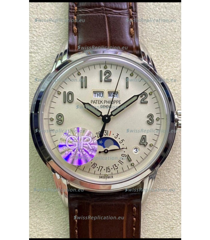 Patek Philippe Grand Complications 5320G-001 1:1 Mirror Swiss Replica Watch Milky White Dial 