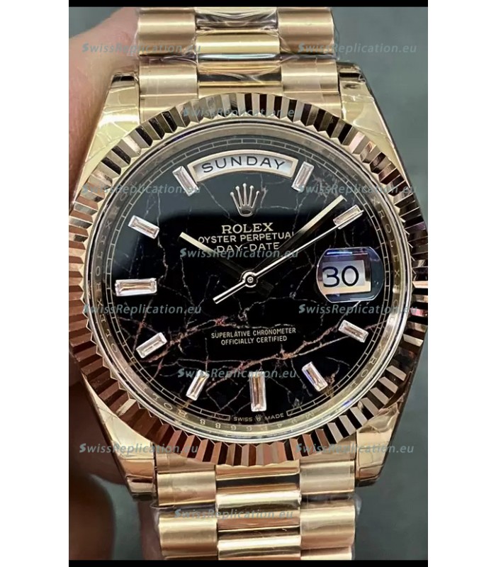 Rolex Day Date Presidential 18K Rose Gold Watch 40MM - Eisenkiesel Dial 1:1 Mirror Quality
