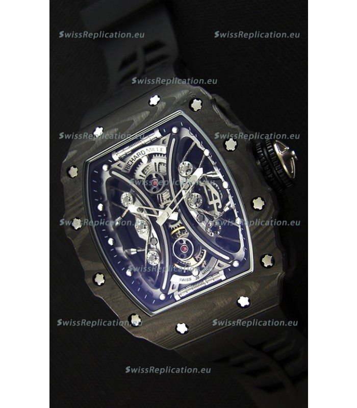 Richard Mille RM53-01 Pablo Mac Donough Black Carbon Case Swiss Replica Watch 