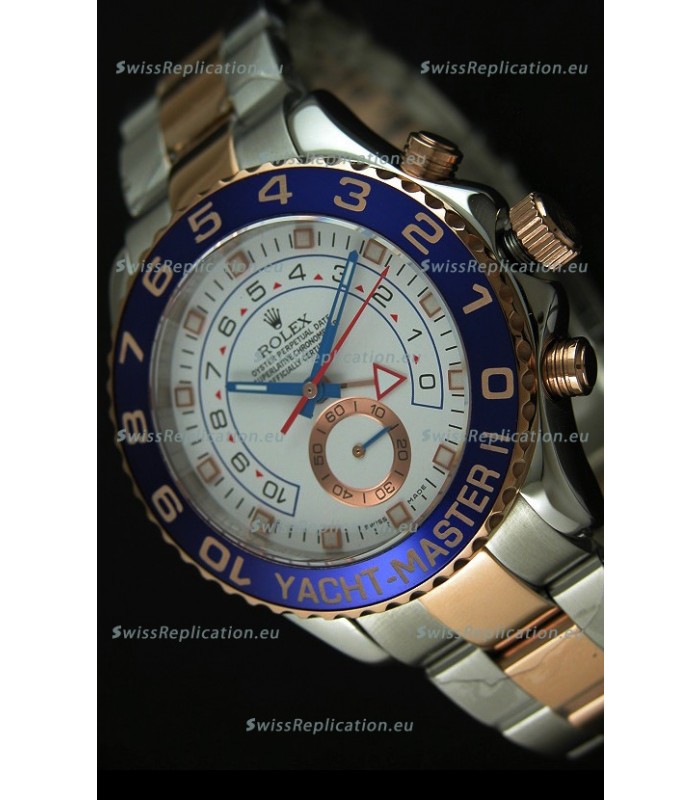 Rolex Yachtmaster II Two Tone Pink Gold - 1:1 Replica (Working Stopwatch)