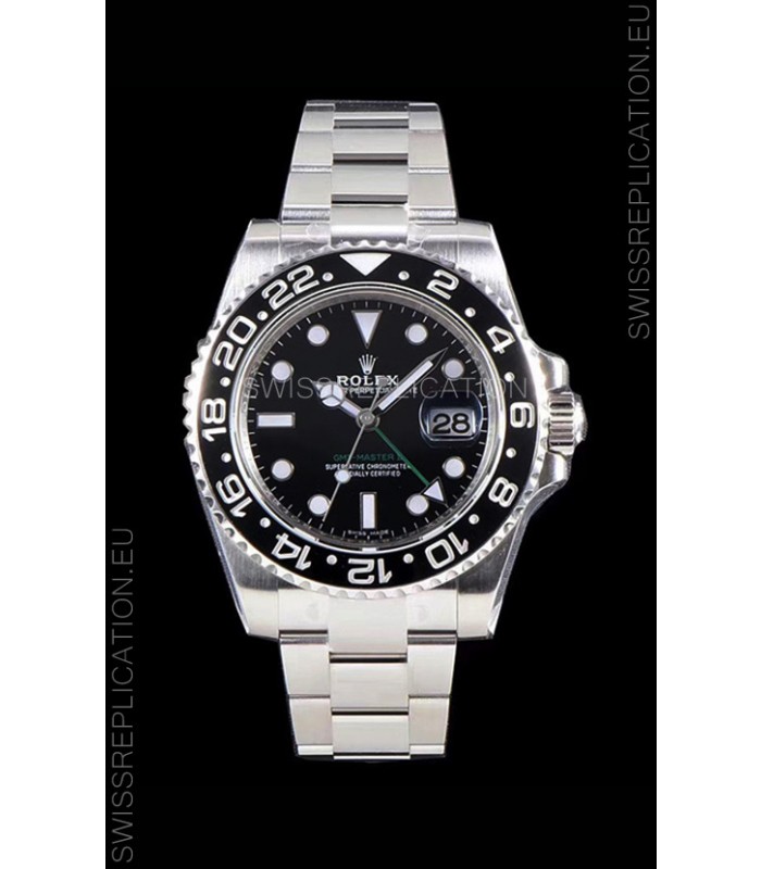 Rolex GMT Master II 116710LN Ceramic Bezel Cal.3186 Movement Swiss Replica - Ultimate 904L Steel Watch