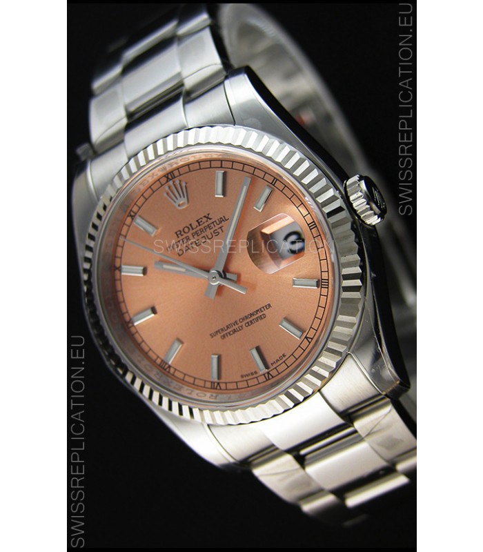 Rolex Datejust Japanese Replica Watch - Champange Dial in 36MM with Oyster Strap