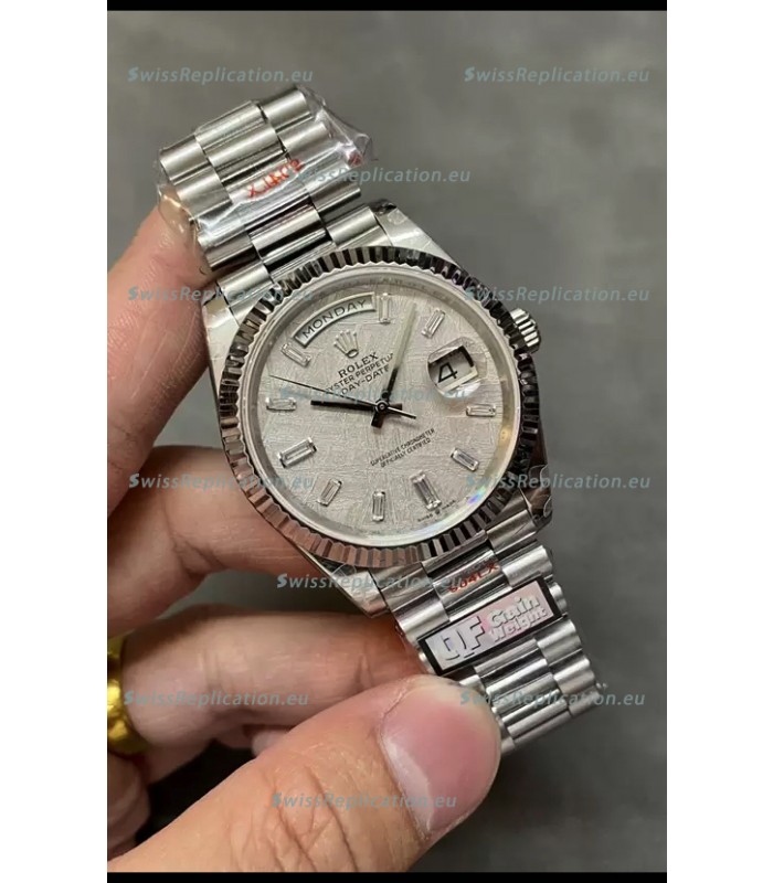 Rolex Day Date Presidential 904L Steel 40MM - Grey Dial 1:1 Mirror Quality Watch
