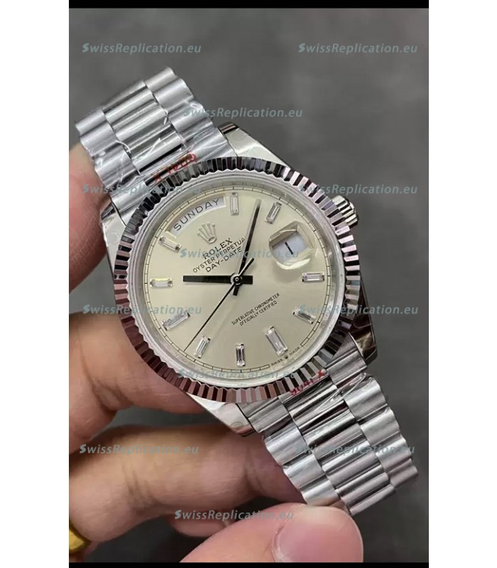 Rolex Day Date Presidential 904L Steel 40MM - Matte Dial 1:1 Mirror Quality Watch