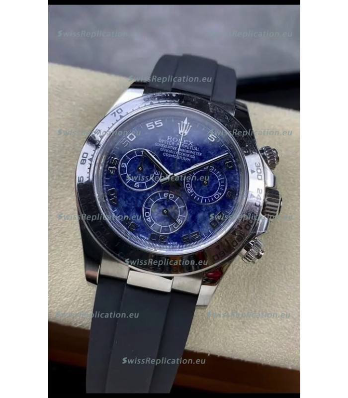 Rolex Cosmograph Daytona Blue Sodalite Dial Original Cal.4130 Movement - 904L Steel Watch