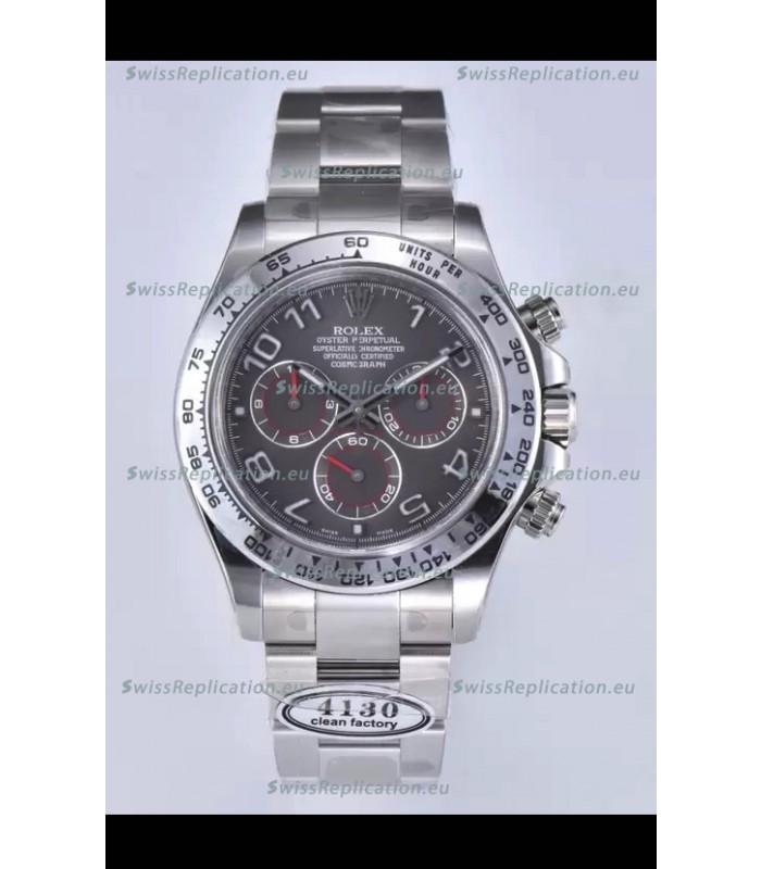 Rolex Cosmograph Daytona M116519 Original Cal.4130 Movement - 904L Steel Watch Grey Dial