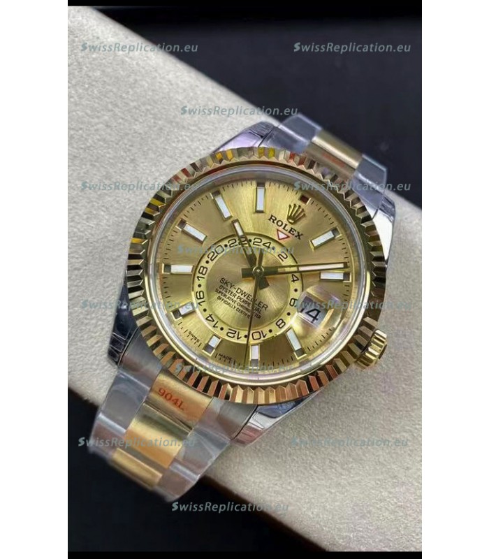 Rolex Sky-Dweller Oystersteel and Yellow Gold Oyster 42MM 1:1 Mirror Replica Watch 