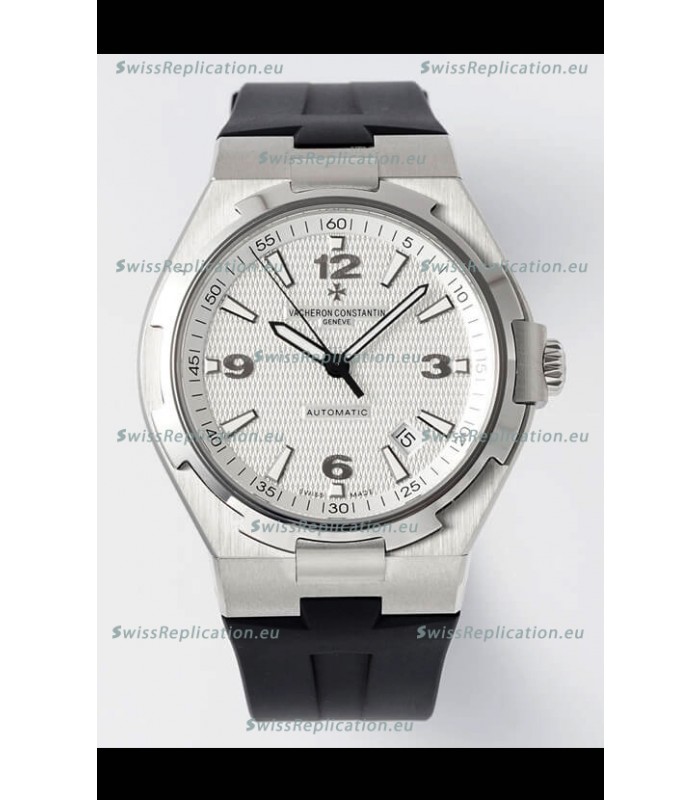 Vacheron Constantin Overseas 1:1 Mirror Swiss Replica Watch in White Dial - Rubber Strap