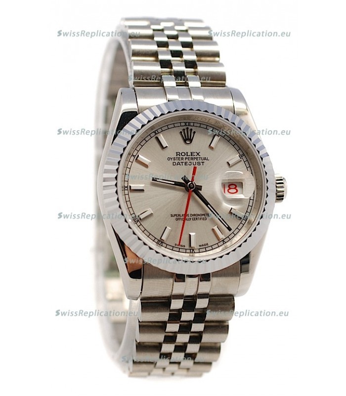 Rolex Datejust Swiss Watch in Grey Dial
