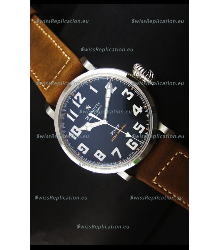 Zenith Pilot Type 20 Extra Special Swiss Replica Watch in Stainless Steel