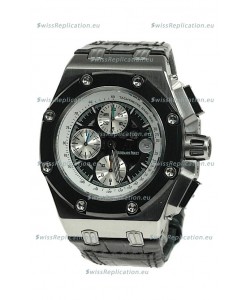Audemars Piguet Royal Oak Offshore Rubens Barrichello Limited Edition Swiss Watch in Black Dial