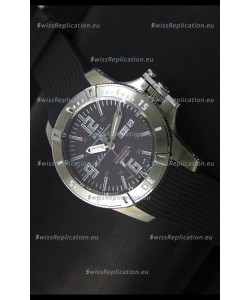 Ball Hydrocarbon Spacemaster Automatic Day Date Rubber Strap in Black Dial - Original Citizen Movement 
