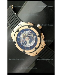 Hublot Big Bang King Power Skeleton Swiss Watch in Rose Gold