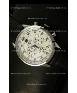 Tag Heuer Carrera Calibre 36 Flyback White Dial Replica Watch - Quartz Movement
