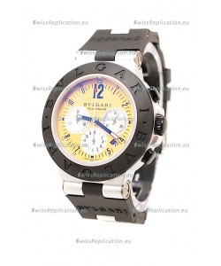 Bvlgari Aluminium Automatic Watch in Yellow Dial
