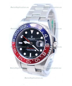 Rolex GMT Masters II 2011 Edition Swiss Replica Watch in Blue & Red Cerarmic Bezel