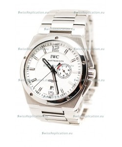 IWC Big Ingenieur Japanese Replica Steel Watch in White Dial