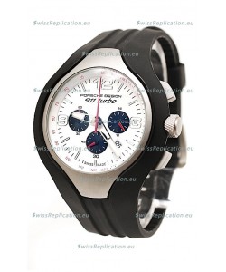 Porsche Design 911 Turbo Speed II Chronograph Japanese Watch in White Dial