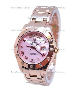 Rolex Day Date Pink Mother of Pearl Japanese Replica Watch