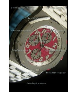 Audemars Piguet Royal Oak Offshore Swiss Watch in Red Dial - Secs hand 12 O clock