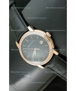 Audemars Piguet Jules Classic Swiss Automatic Rose Gold Watch in Black Dial