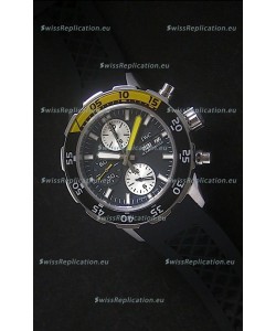 IWC Aquatimer Chronograph Swiss Replica Watch in Black Dial
