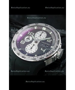 Porsche Design Flat Six P'6340 Swiss Chronograph Watch in Black Dial
