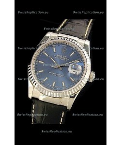 Rolex Datejust Mens Swiss Replica Watch in Blue Dial