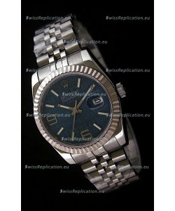 Rolex Datejust Mens Japanese Replica Watch in Blue Dial